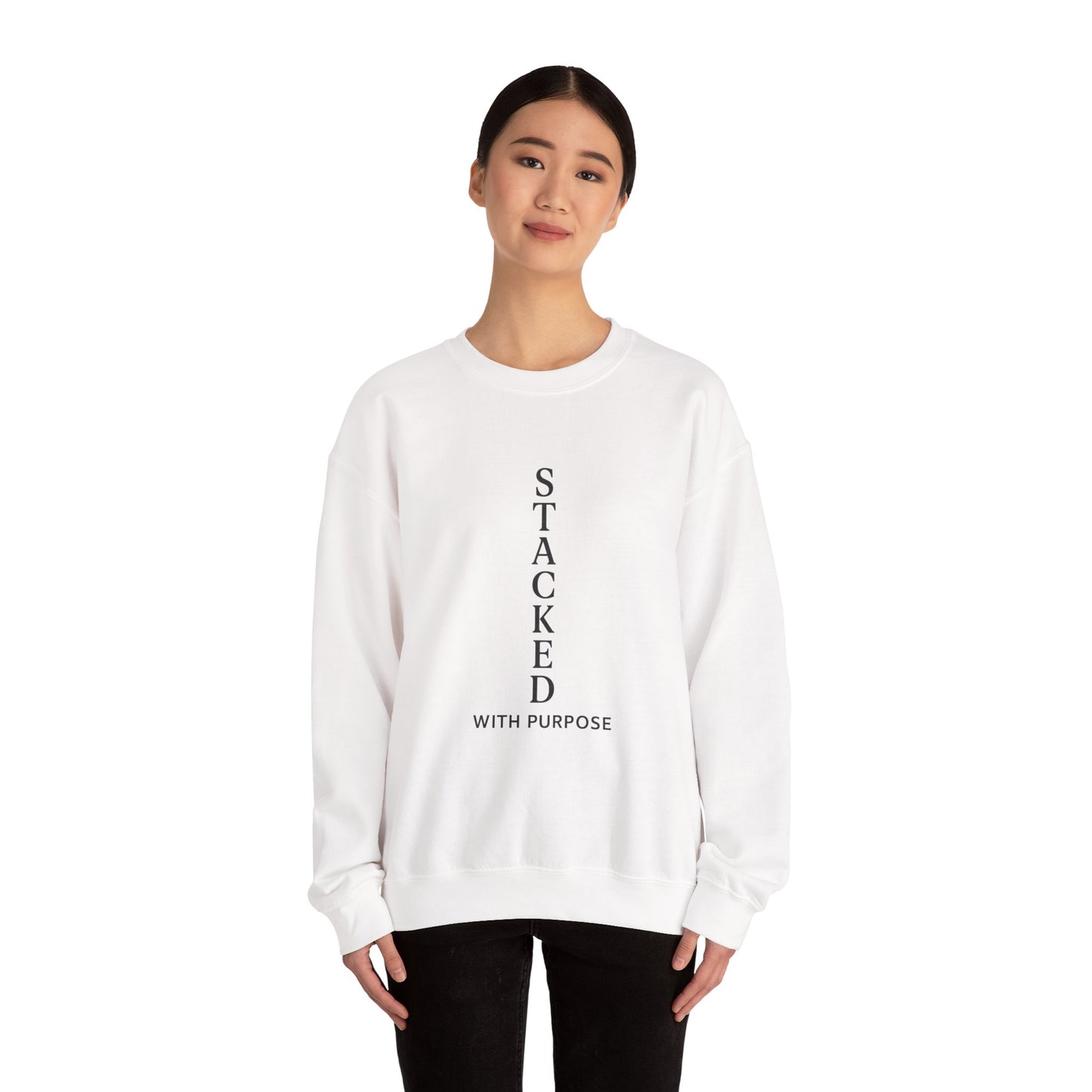 Stacked with Purpose Unisex Heavy Blend Crewneck Sweatshirt