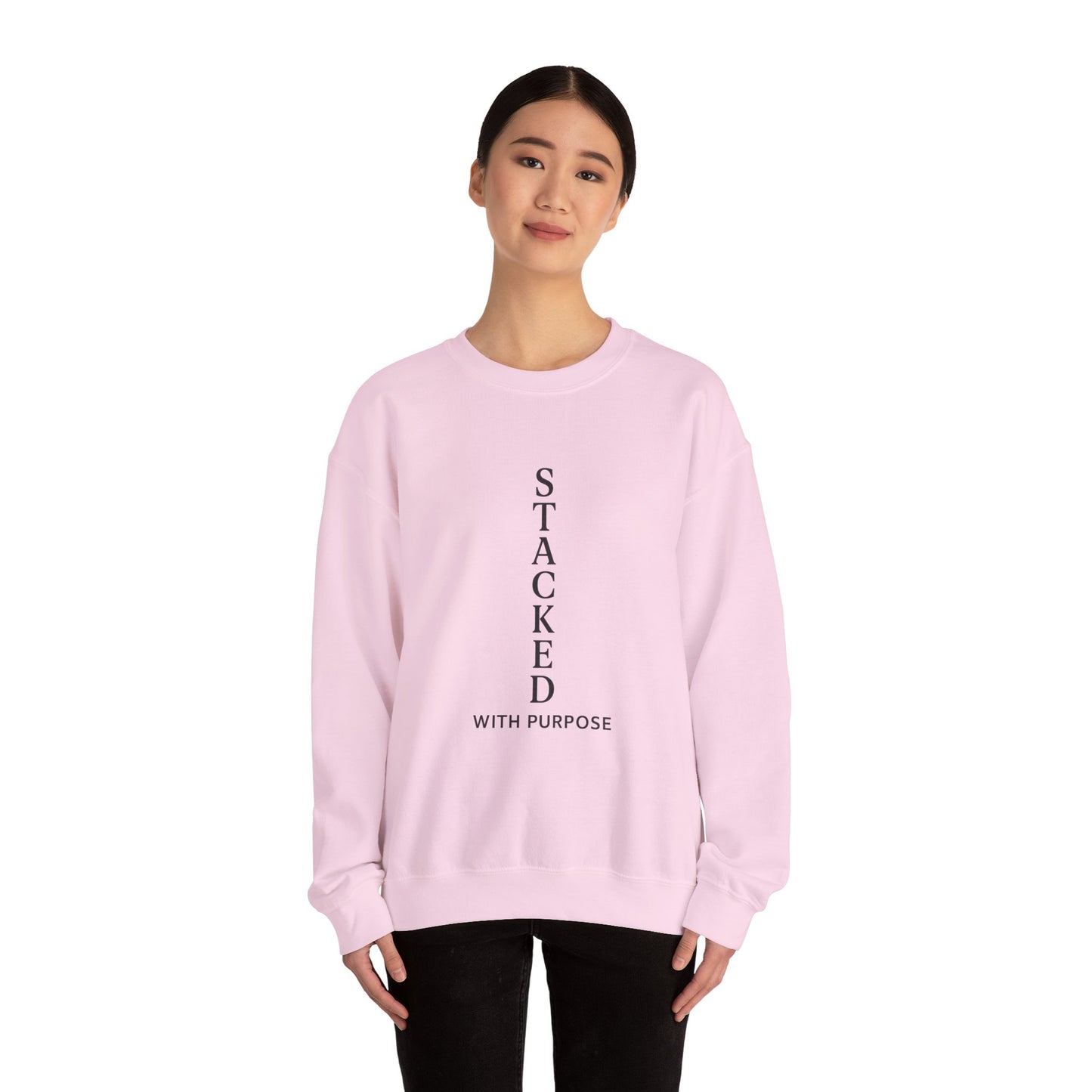 Stacked with Purpose Unisex Heavy Blend Crewneck Sweatshirt
