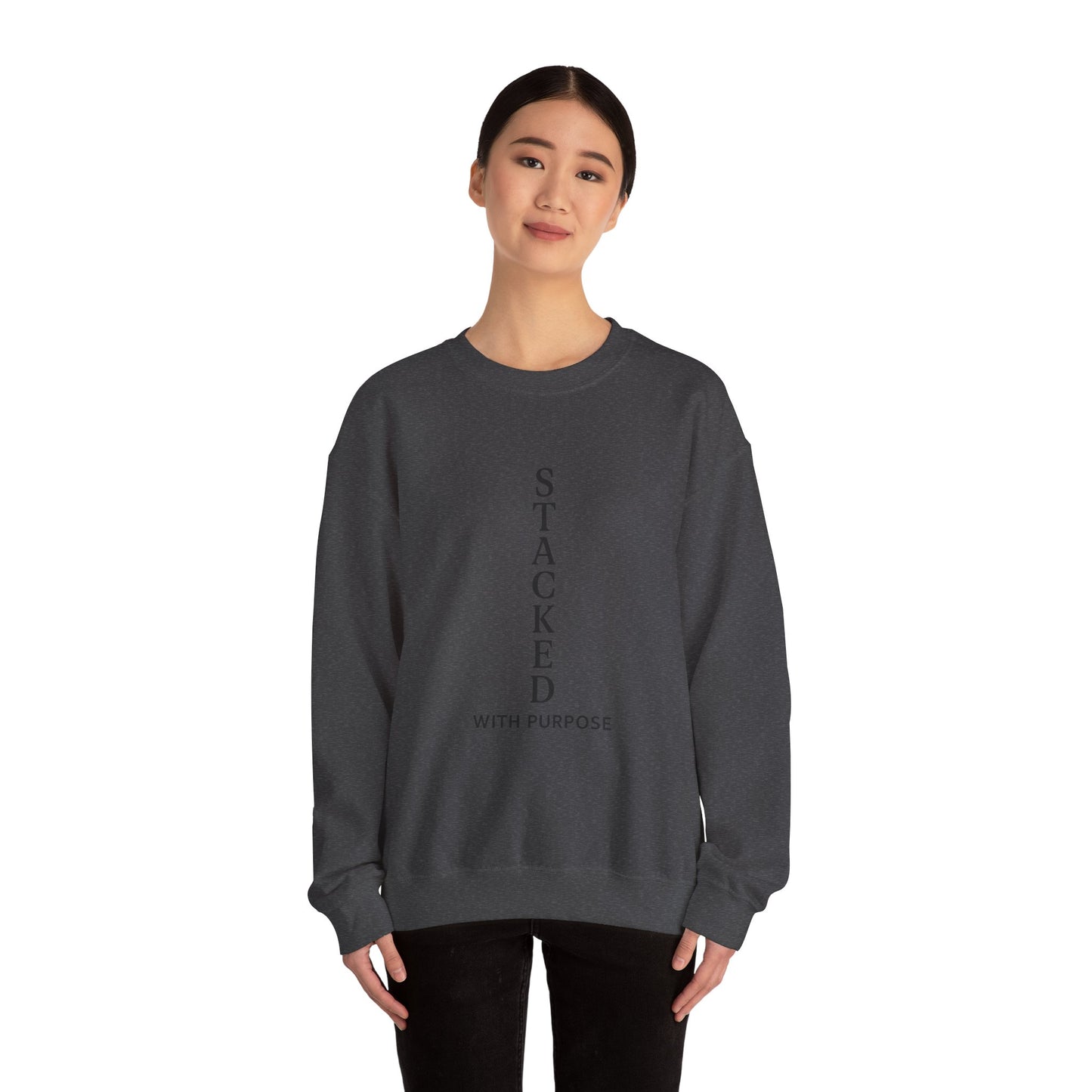 Stacked with Purpose Unisex Heavy Blend Crewneck Sweatshirt