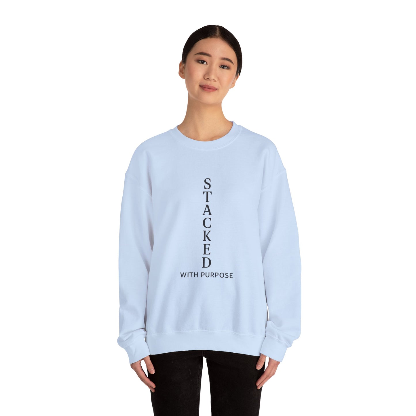 Stacked with Purpose Unisex Heavy Blend Crewneck Sweatshirt