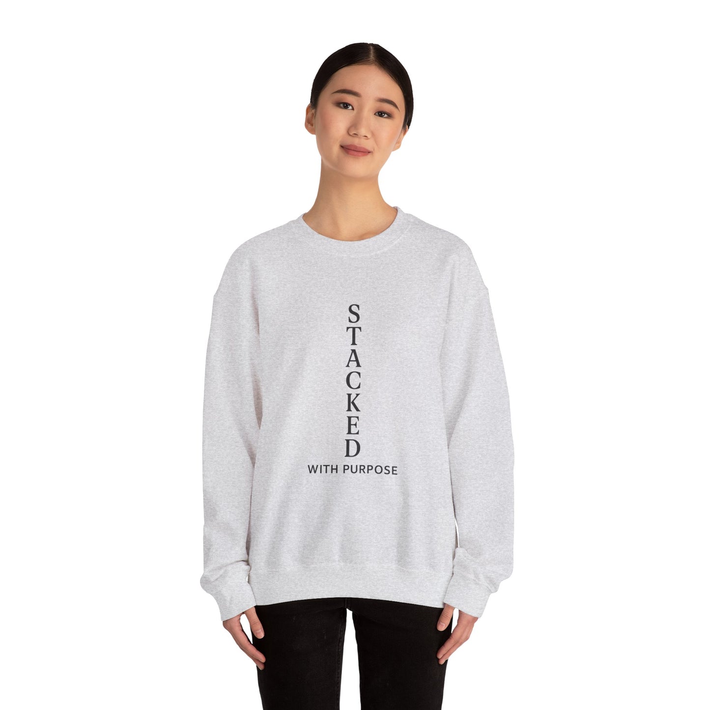 Stacked with Purpose Unisex Heavy Blend Crewneck Sweatshirt