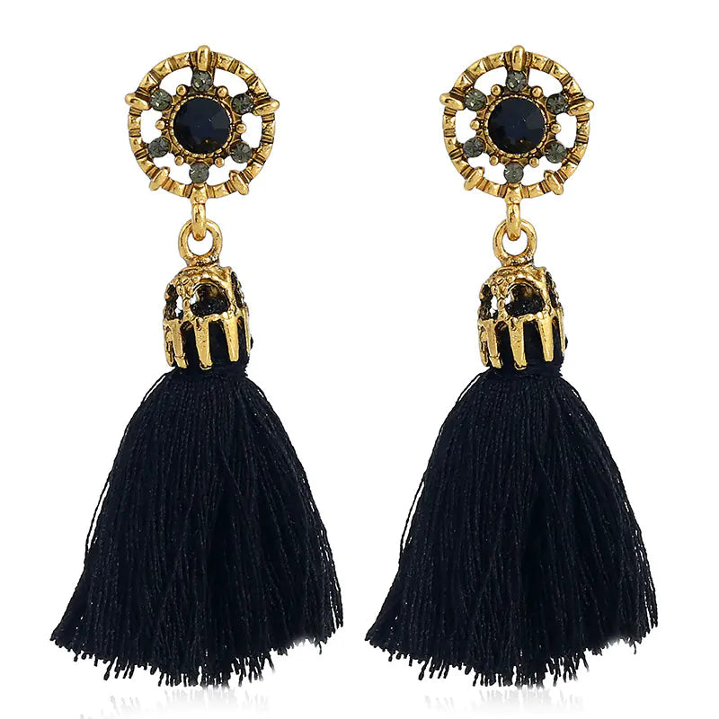Tassel Earrings - Vintage Style with Ethnic Touch