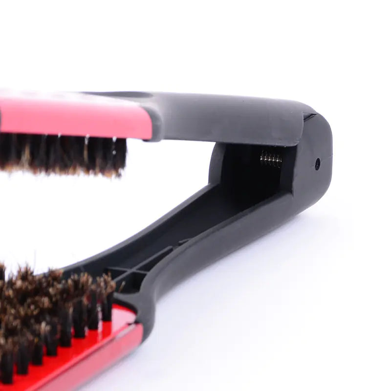 Silk press straightening brush
