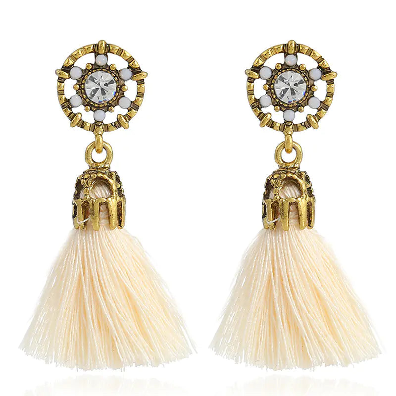 Tassel Earrings - Vintage Style with Ethnic Touch