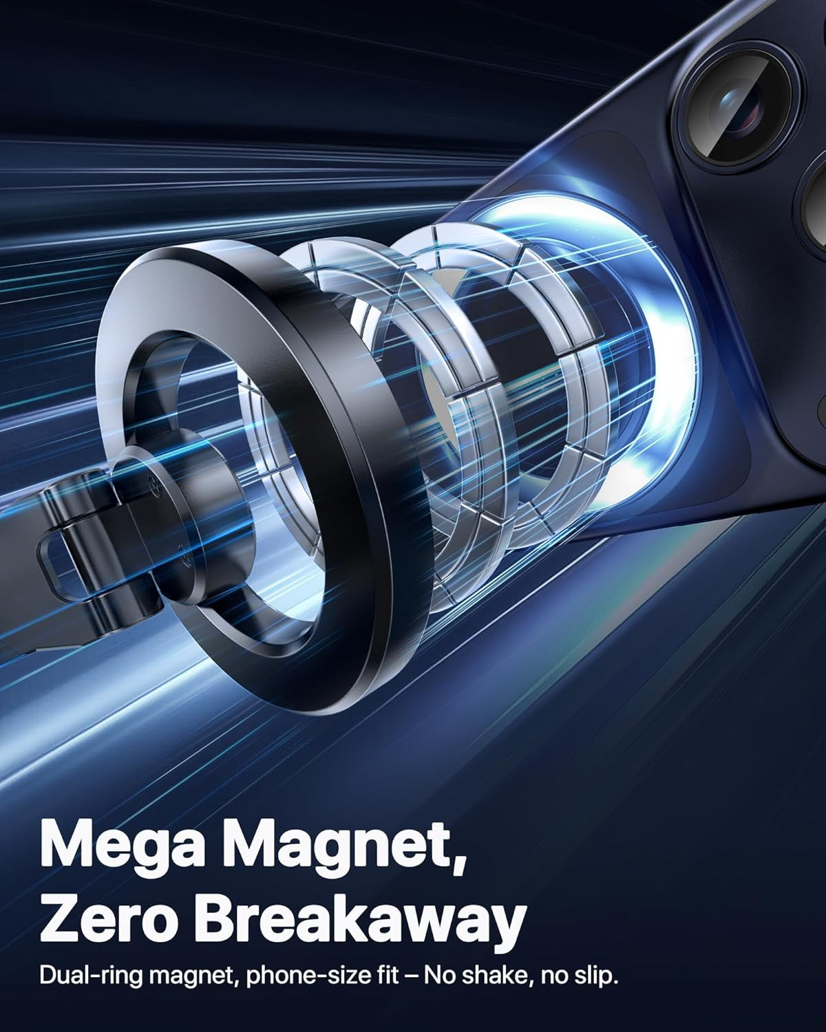 2026 Vacuum for Magsafe Car Mount, [Strongest Suction] Magnetic Phone Holders for Your Car, 360° Adjustable Car Phone Holder Mount for Iphone 17 Pro Max 16 15 14 13 12 & All Smartphones