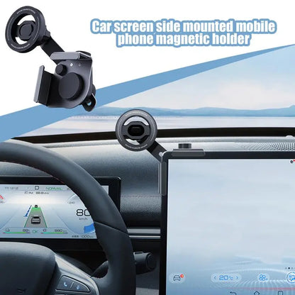 For Tesla Magnetic Phone Mount Holder for Model 3 for Model Y 360 Degree Rotation for Tesla Dash Screen Cell Phone Support