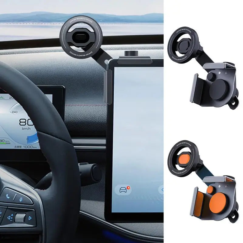 For Tesla Magnetic Phone Mount Holder for Model 3 for Model Y 360 Degree Rotation for Tesla Dash Screen Cell Phone Support