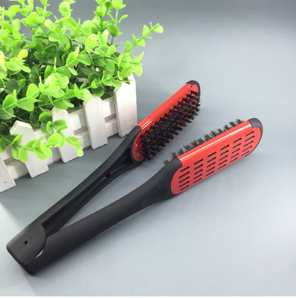 Silk press straightening brush