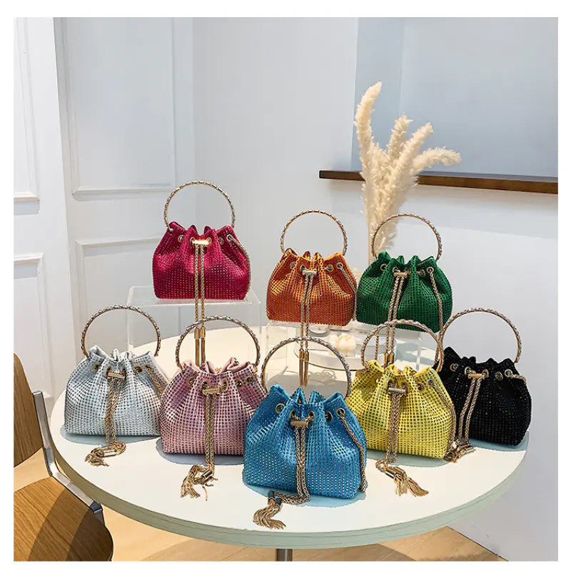 Chic Rhinestone Crossbody Purse