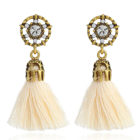 Tassel Earrings - Vintage Style with Ethnic Touch